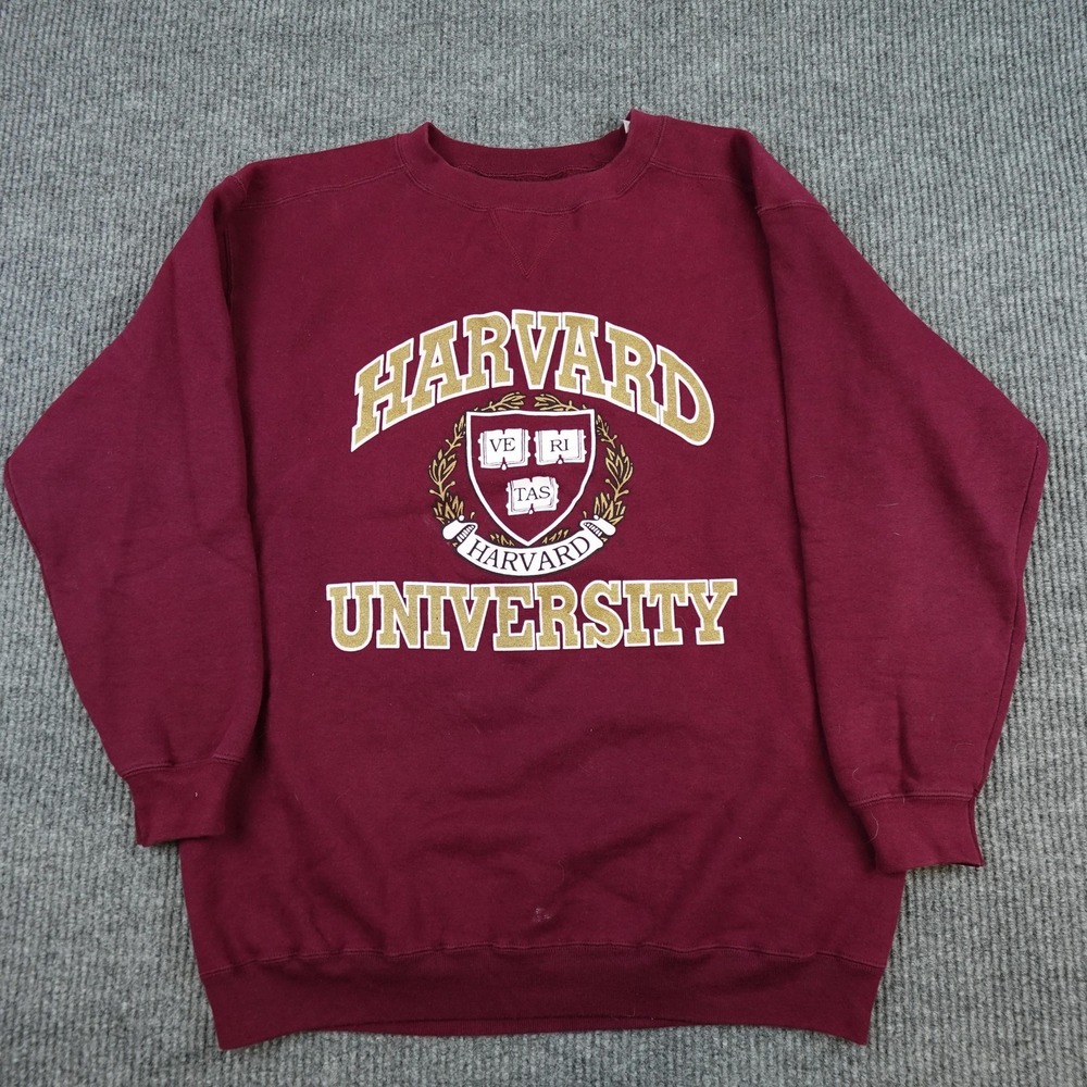 Vintage Harvard University Sweatshirt Mens XL Red NCAA Team Edition Crewneck